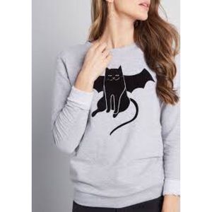 ModCloth Bat Cat Creature Sweater